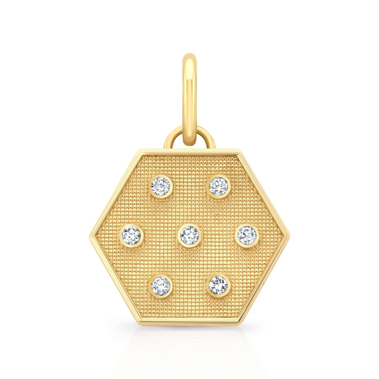 Diamond Hexagon Charm