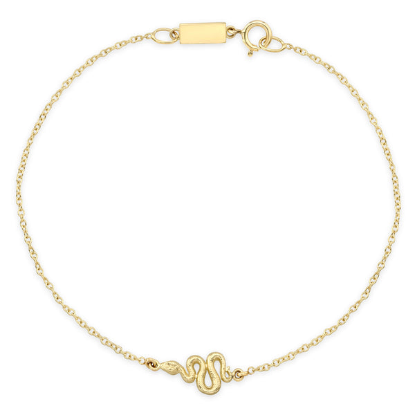 14K Gold Snake Bracelet | ALICE PIERRE Jewelry – Alice Pierre