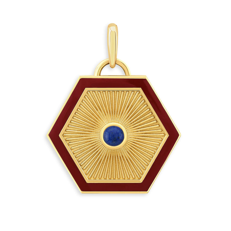 Prism Pendant, Lapis