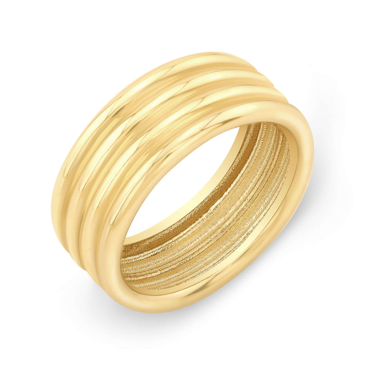 Bubble Wide Stack Ring