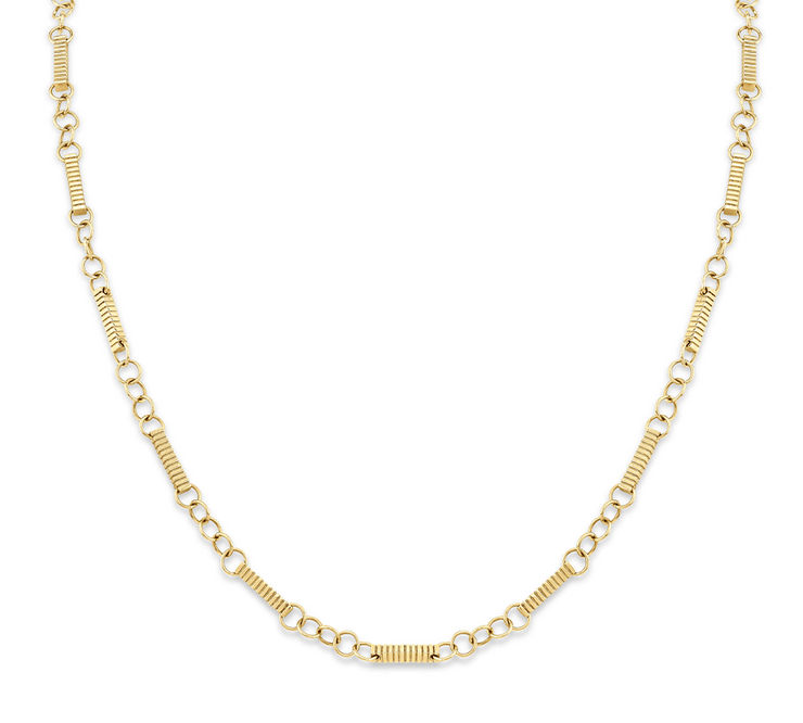 quiet luxury artisanal 14k gold chain necklace