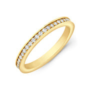 14k gold diamond eternity band