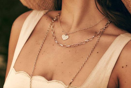 artisanal gold chain necklace in 14k gold
