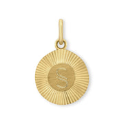 Handcrafted 14k gold personalized engraved pendant