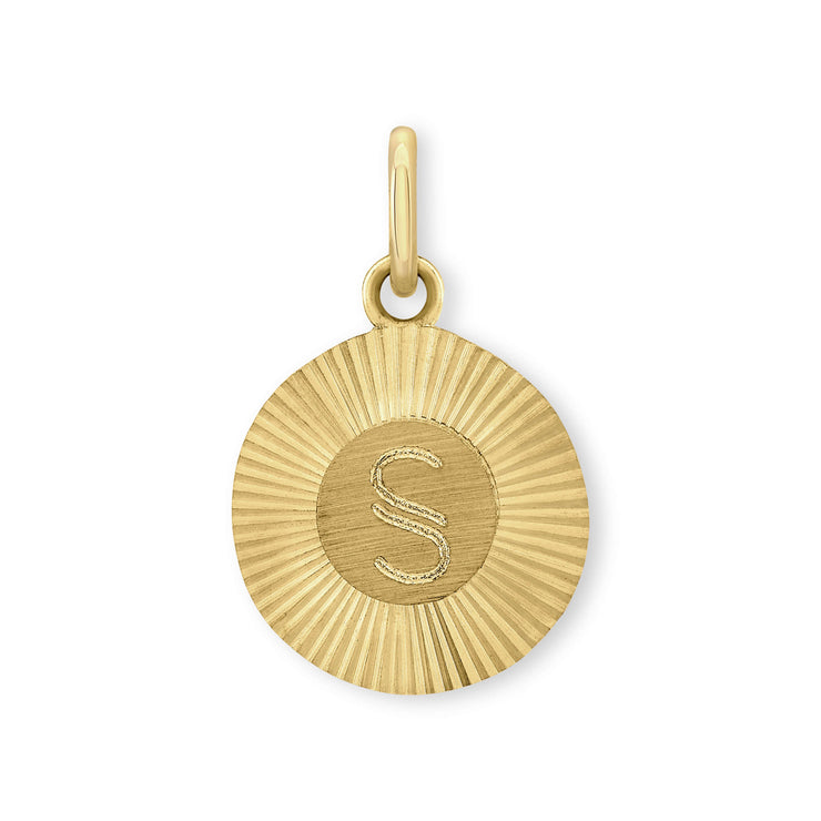 Handcrafted 14k gold personalized engraved pendant