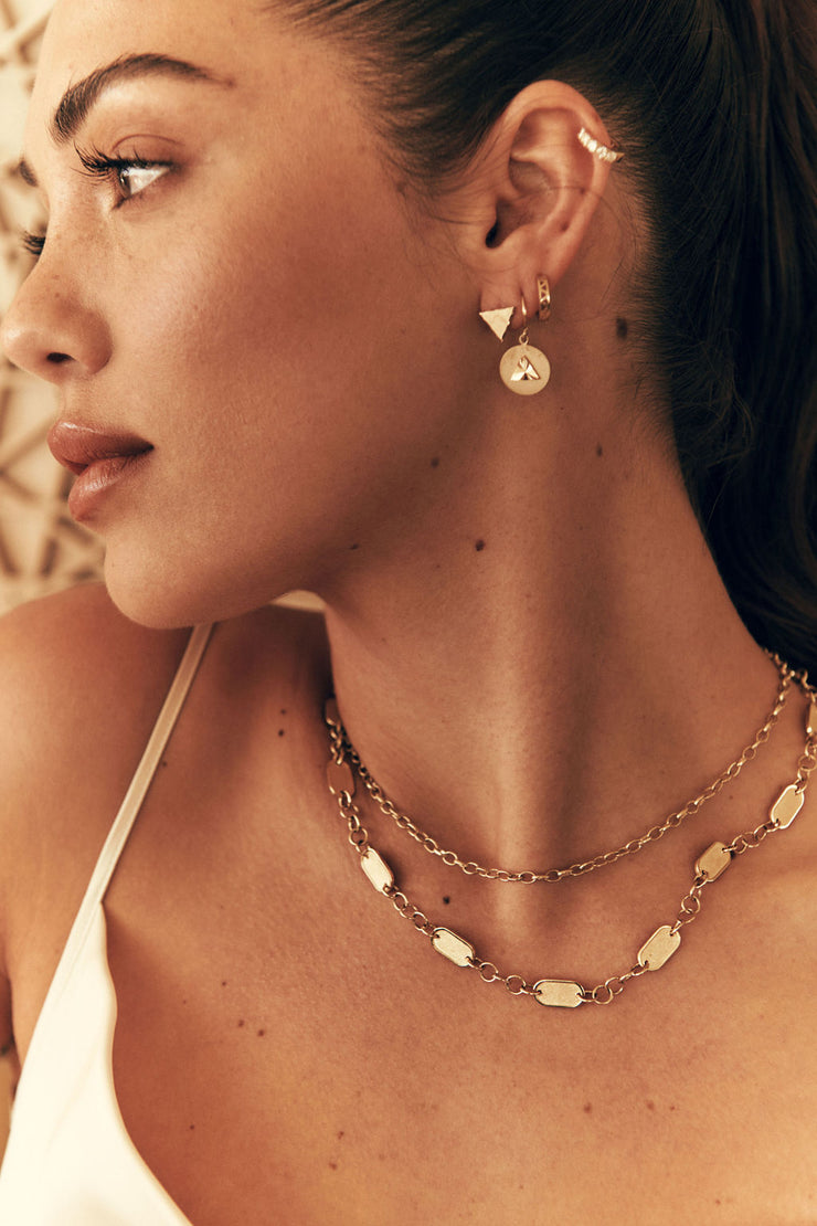 Quiet luxury artisanal gold chain necklace
