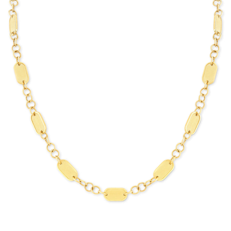 Quiet luxury artisanal gold chain necklace