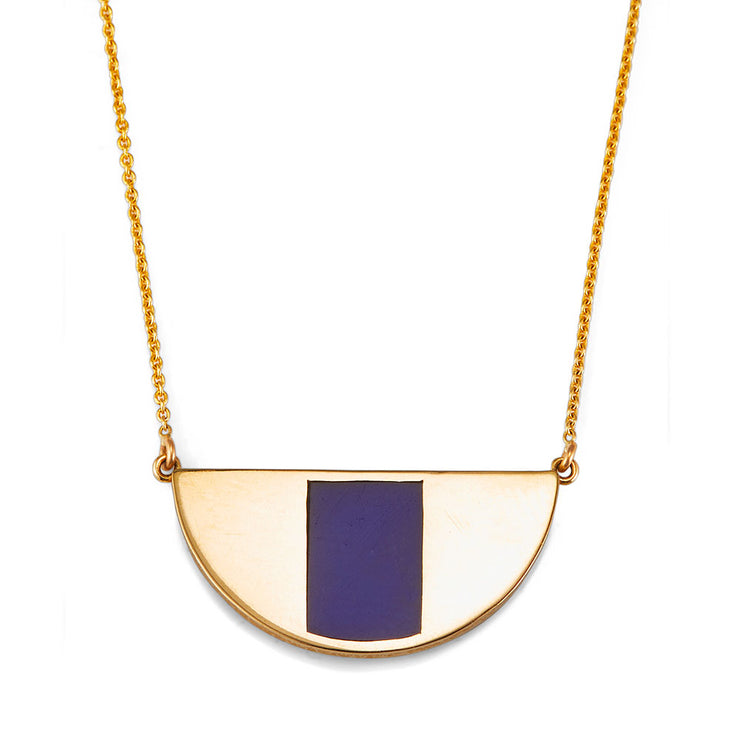 Eye Necklace with Lapis Inlay