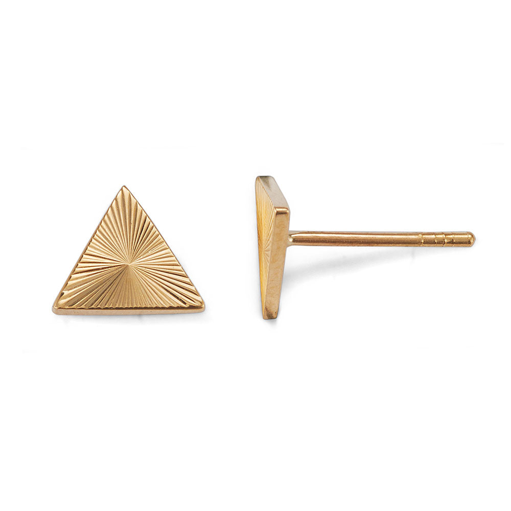 Hawaiian Heirloom Triangle Stud Earrings – Na Hoku