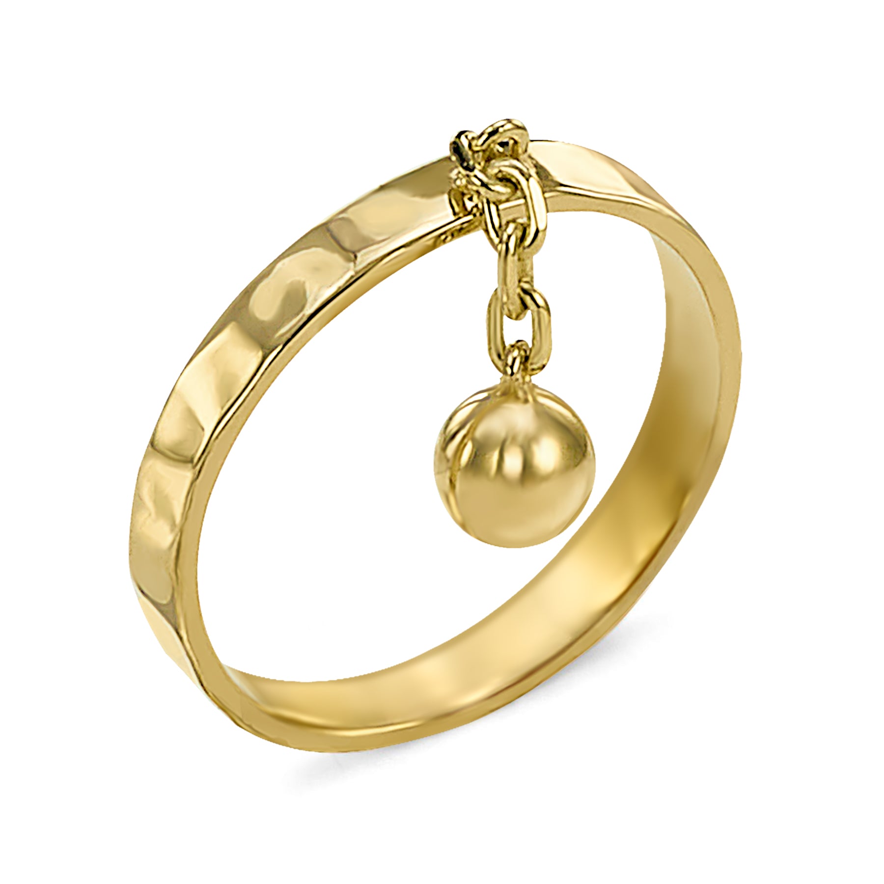 14K Gold Chain Ring | ALICE PIERRE Jewelry – Alice Pierre