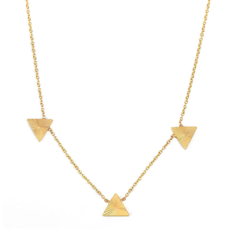 Starburst Triangle Necklace